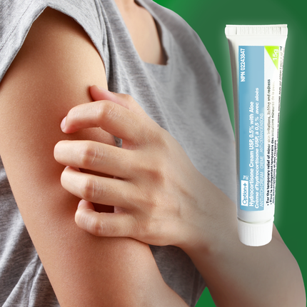 Option+ Crème anti-démangeaisons à l'hydrocortisone 0,5 % avec aloès | 15g