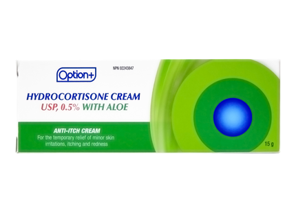 Option+ Hydrocortisone Anti Itch Cream  0.5% with Aloe | 15 g