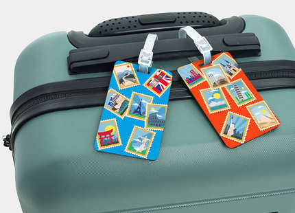 Travelon - Set of 2 Luggage Tags, World Attraction