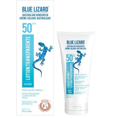 Blue Lizard - Mineral Sunscreen - Sheer Body Lotion - 50 SPF | 89 mL