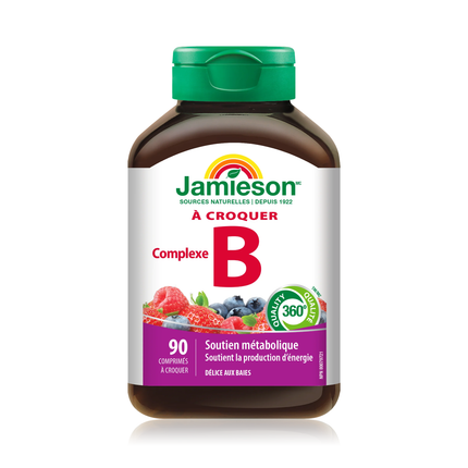 Jamieson - Chewable B Complex - Berry Bliss | 90 Chewable Tablets