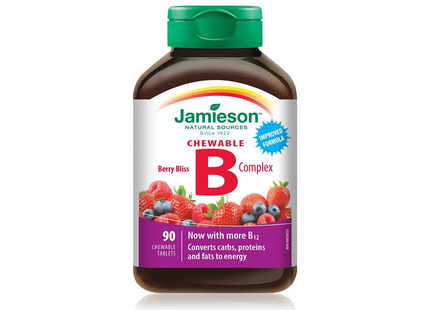 Jamieson - Chewable B Complex - Berry Bliss | 90 Chewable Tablets