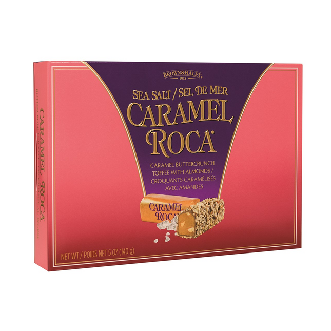 Brown & Haley - Sea Salt Caramel Roca - Caramel Buttercrunch With Almonds | 140 g