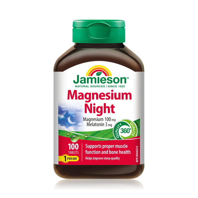 Jamieson - Magnesium Night | 100 Tablets