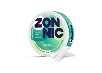 Zonnic - Remplacement de la nicotine 4 mg - Menthe Chill | 24 pochettes