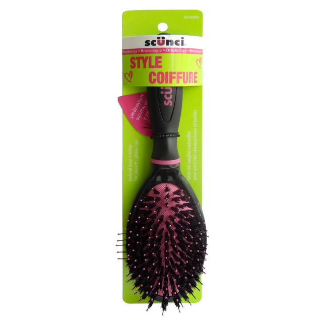 Scunci - Brushology Natural Boar Bristles Hair Brush