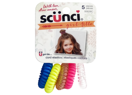 Scunci - U Got This Assorted Cord Elastics | 5 pieces