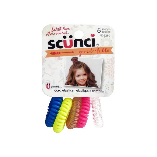 Scunci - U Got This Assorted Cord Elastics | 5 pieces