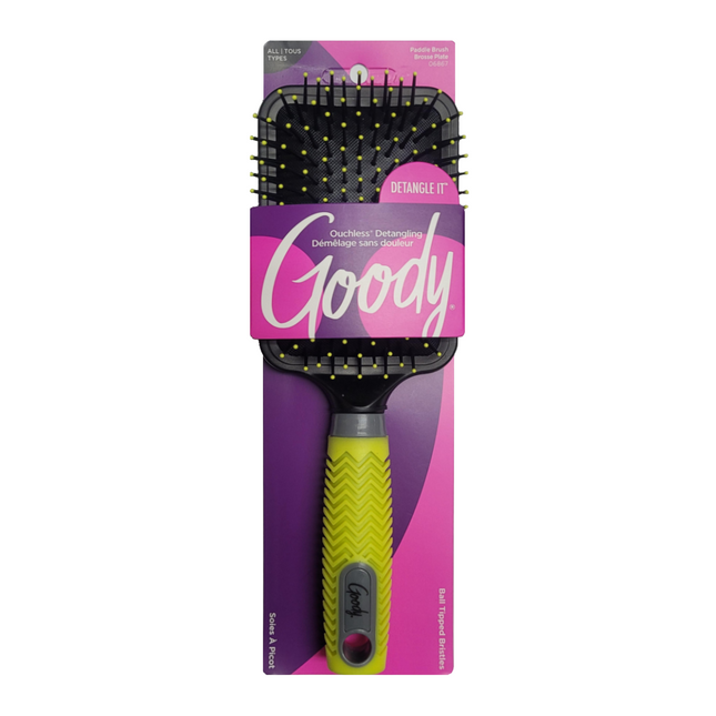 Goody - Brosse démêlante néon Ouchless - Couleurs fluo assorties | 1 pinceau