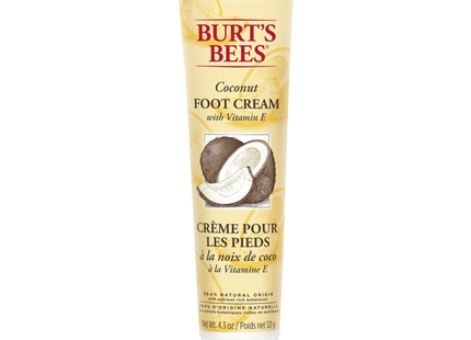 Burt's Bees - Crème pour les pieds à la noix de coco - Avec vitamine E | 121g