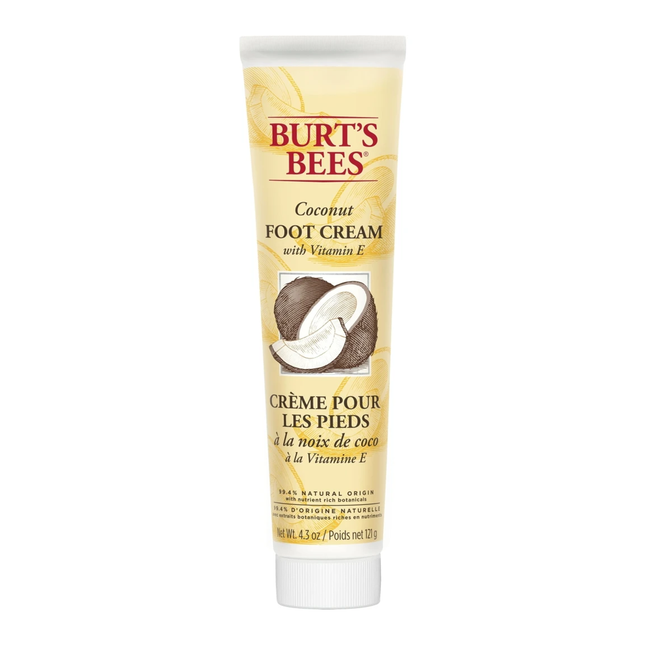 Burt's Bees - Crème pour les pieds à la noix de coco - Avec vitamine E | 121g