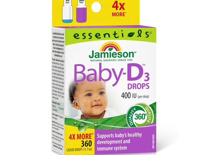 Jamieson - Gouttes de vitamine D pour bébé 400 UI | 11,7 ml