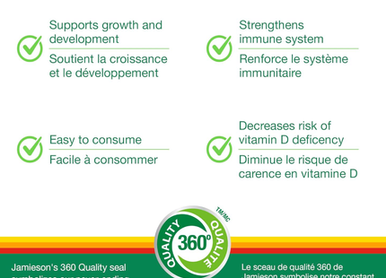 Jamieson - Gouttes de vitamine D pour bébé 400 UI | 11,7 ml