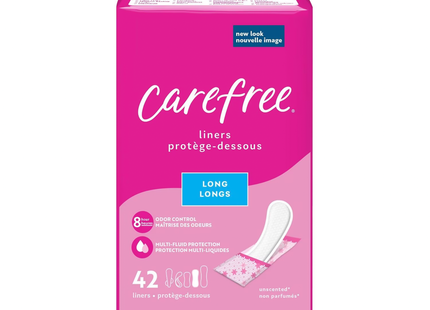 Carefree - Odor Control Long Daily Liners | 42 Liners