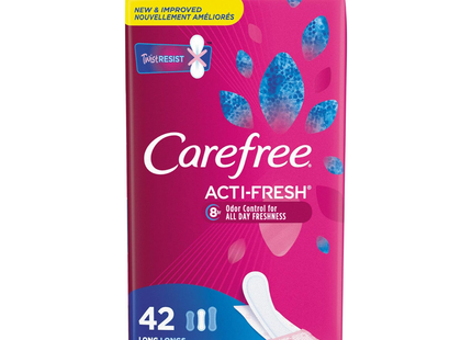 Carefree - Acti-Fresh Odor Control Long Daily Liners | 42 Liners