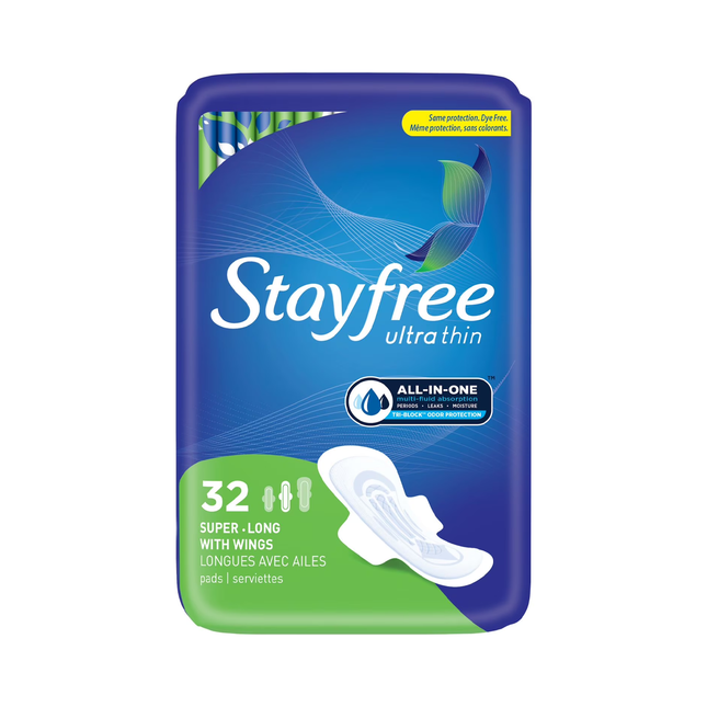 Stayfree - Ultra Thin Super Long Pads With Wings | 32 Pads