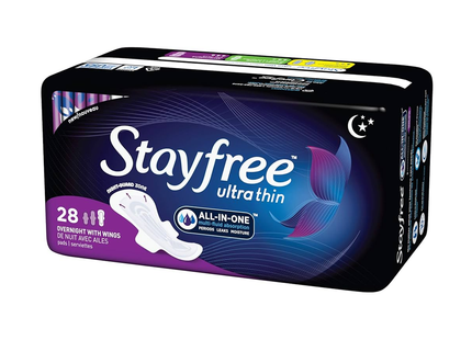 Stayfree - Ultra Thin Overnight Pads | 28 Pads