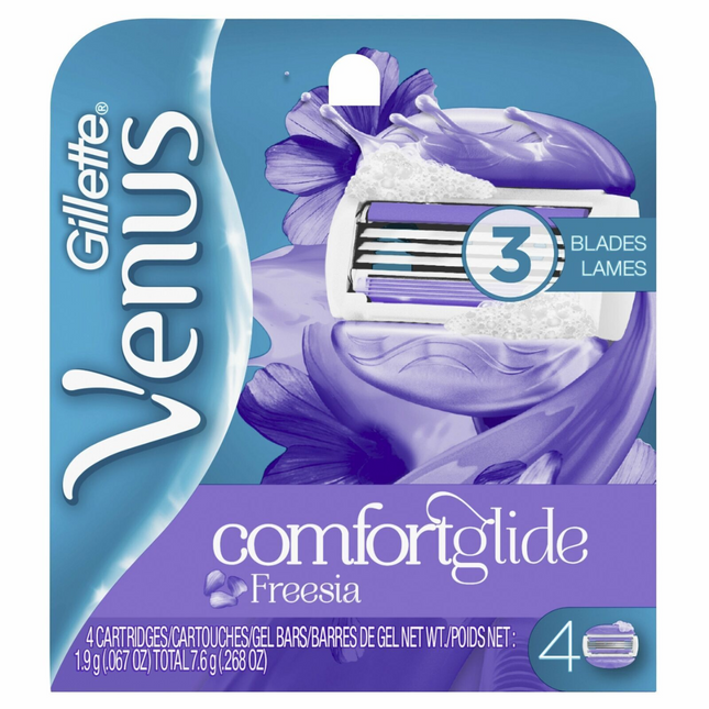 Gillette - Venus Comfort Glide Freesia Refill | 4 Cartridges