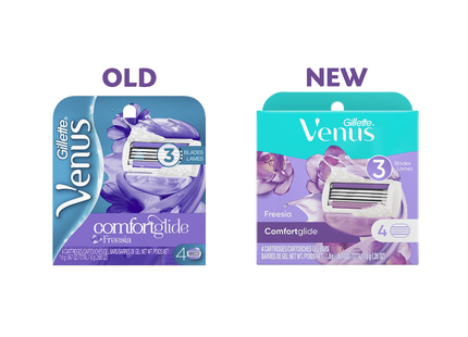 Gillette - Recharge Venus Comfort Glide Freesia | 4 cartouches