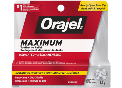 Orajel - Maximum Strength Toothache Pain Relief Gel | 9.5 g