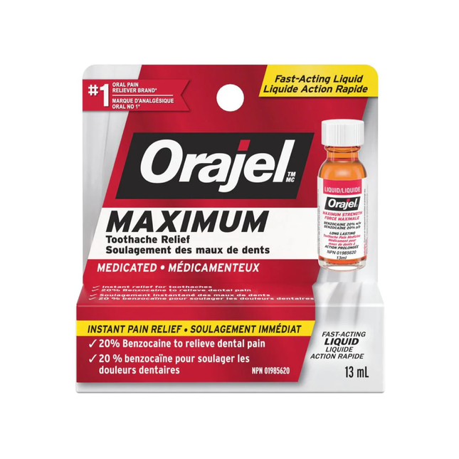 Orajel - Maximum Strength Fast-Acting Liquid | 13 mL