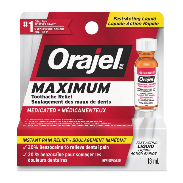 Orajel - Maximum Strength Fast-Acting Liquid | 13 mL
