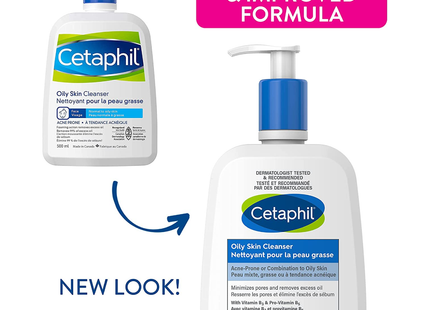 Cetaphil - Oily Skin Cleanser - Acne or Oily Skin | 500 ml