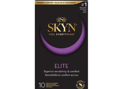 SKYN - Elite Non-Latex Lubricated Condoms | 10 Condoms