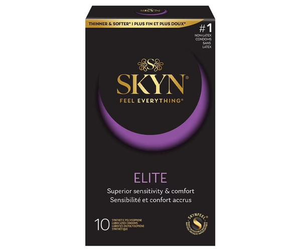 SKYN - Elite Non-Latex Lubricated Condoms | 10 Condoms – White Cross E