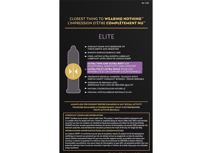 SKYN - Elite Non-Latex Lubricated Condoms | 10 Condoms