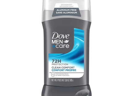 Dove - Men+Care Clean Comfort 72 Hour Protection Aluminum Free Deodorant | 85 g