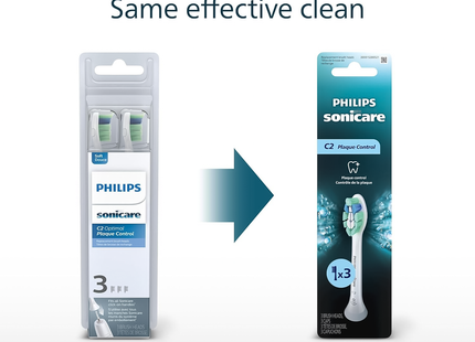 Philips - Sonicare C2 Optimal Plaque Control Brush Heads | 3 Brush Heads
