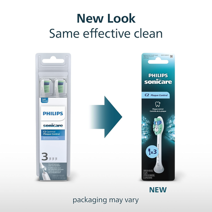 Philips - Sonicare C2 Optimal Plaque Control Brush Heads | 3 Brush Heads