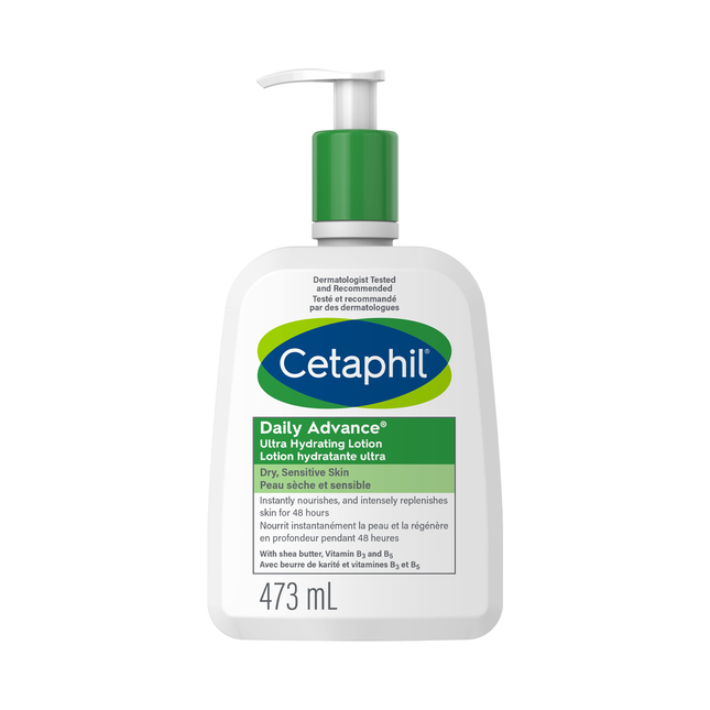 Cetaphil - Lotion ultra-hydratante quotidienne pour peaux sèches et sensibles, visage et corps | 473 ml