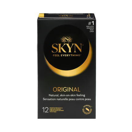 SKYN - Préservatifs lubrifiés originaux sans latex | 12 préservatifs