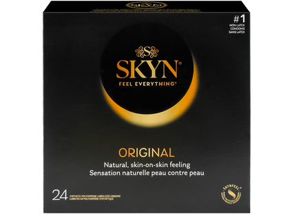 SKYN - Original Non-Latex Lubricated Condoms | 24 Condoms