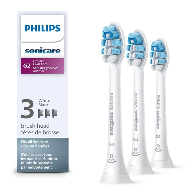 Philips - Sonicare G2 Optimal Gum Care, Extra Soft | 3 Brush Heads