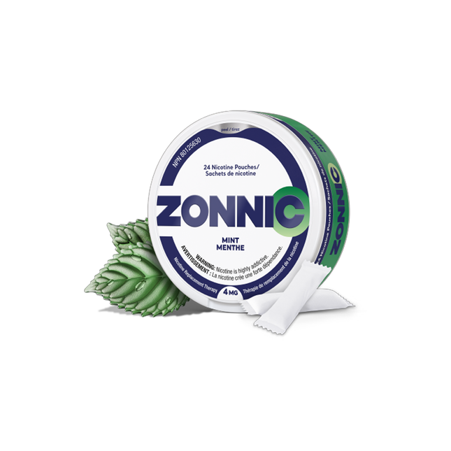 Zonnic - 4 mg Nicotine Replacement - Spearmint | 24 Pouches