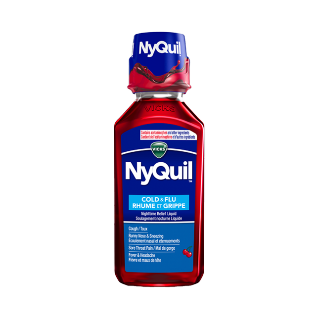 Vicks - NyQuil Rhume et grippe - Soulagement nocturne | 236 ml