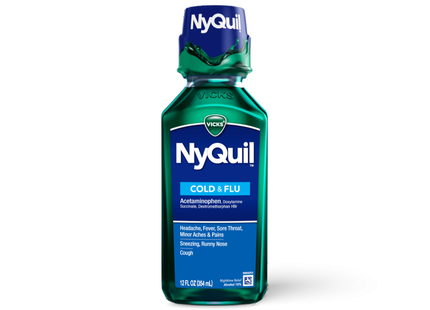 Vicks - NyQuil Cold & Flu Nighttime Relief Syrup - Original Flavour | 236 ml