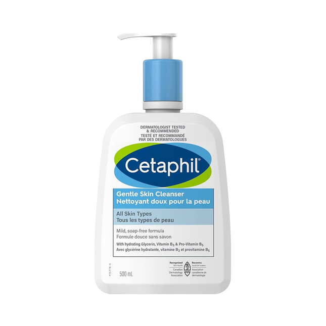 Cetaphil - Nettoyant doux pour la peau - pour tous les types de peau - Visage et corps | 500 ml