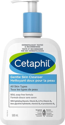 Cetaphil - Nettoyant doux pour la peau - pour tous les types de peau - Visage et corps | 500 ml