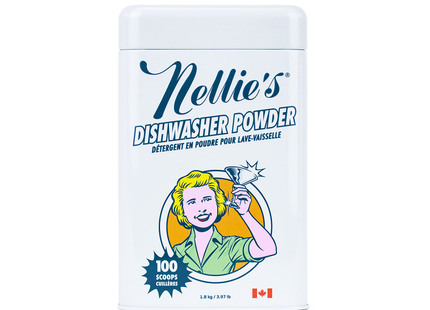 Nellie's - Boîte de poudre à vaisselle | Bouchon de liège pour 100 charges
