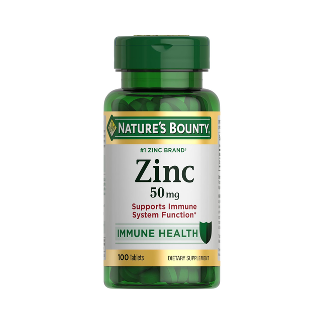 Nature's Bounty - Zinc 50 mg | 100 Tablets