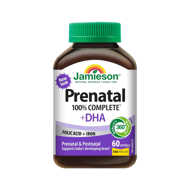 Jamieson - Prenatal 100% Complete MultiVitamin + DHA  | 60 Softgels