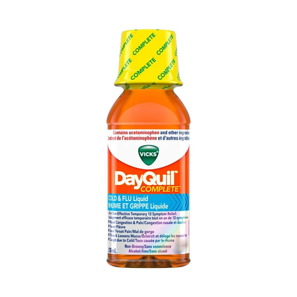 Vicks - Sirop DayQuil Complete Rhume et Grippe sans somnolence | 236 ml