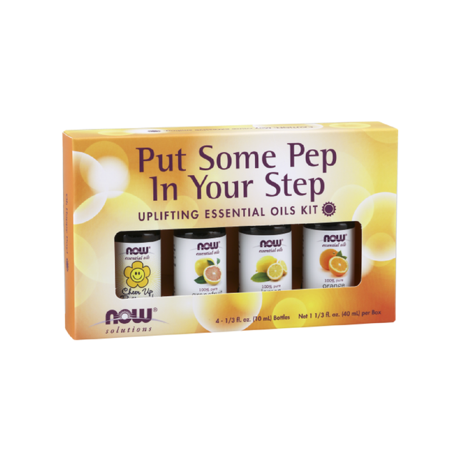 NOW - Pep In Your Step Essential Oil, Kit