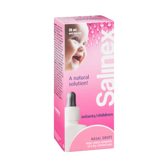 Solution saline Salinex, gouttes nasales pour nourrissons/enfants | 30 ml