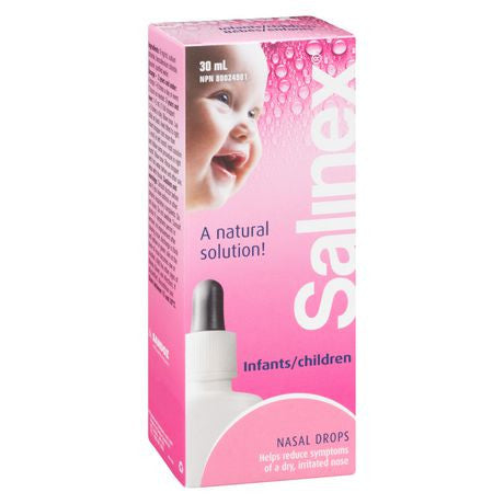 Solution saline Salinex, gouttes nasales pour nourrissons/enfants | 30 ml