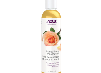 NOW - Tranquil Rose Massage Oil Skin Rejuvenating Blend | 237 mL